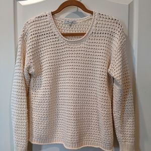 Madewell cream loose knot sweater